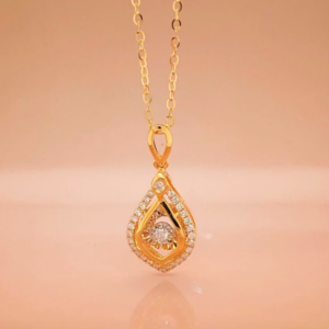 .15 CTW Diamond Necklace 18k Yellow Gold N160Y