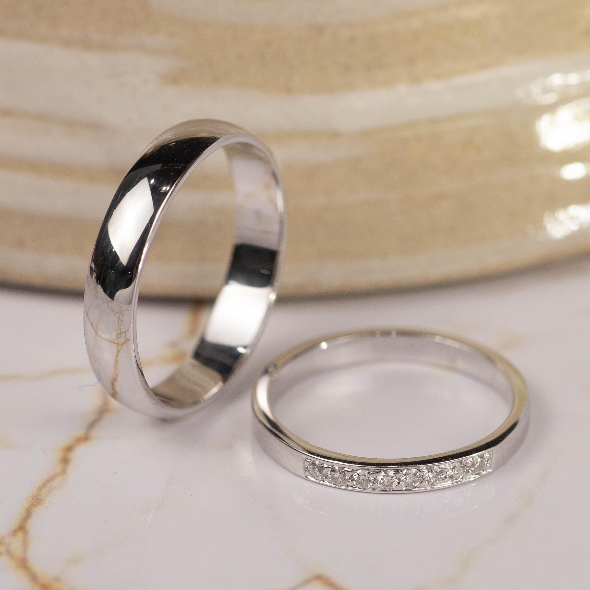 .12 CTW Diamond Wedding Ring 14k White Gold WR277