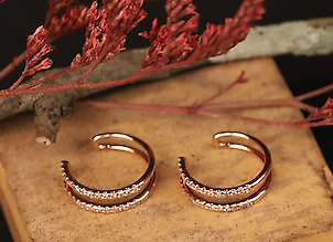 .18 CTW Diamond Earrings 18k Rose Gold E621R