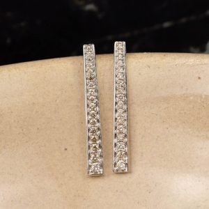 .40 CTW Diamond Earrings 18k White Gold E795 sep