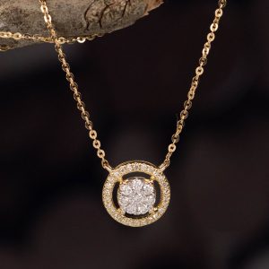 .14 CTW Diamond Necklace 14k Twotone Gold N195