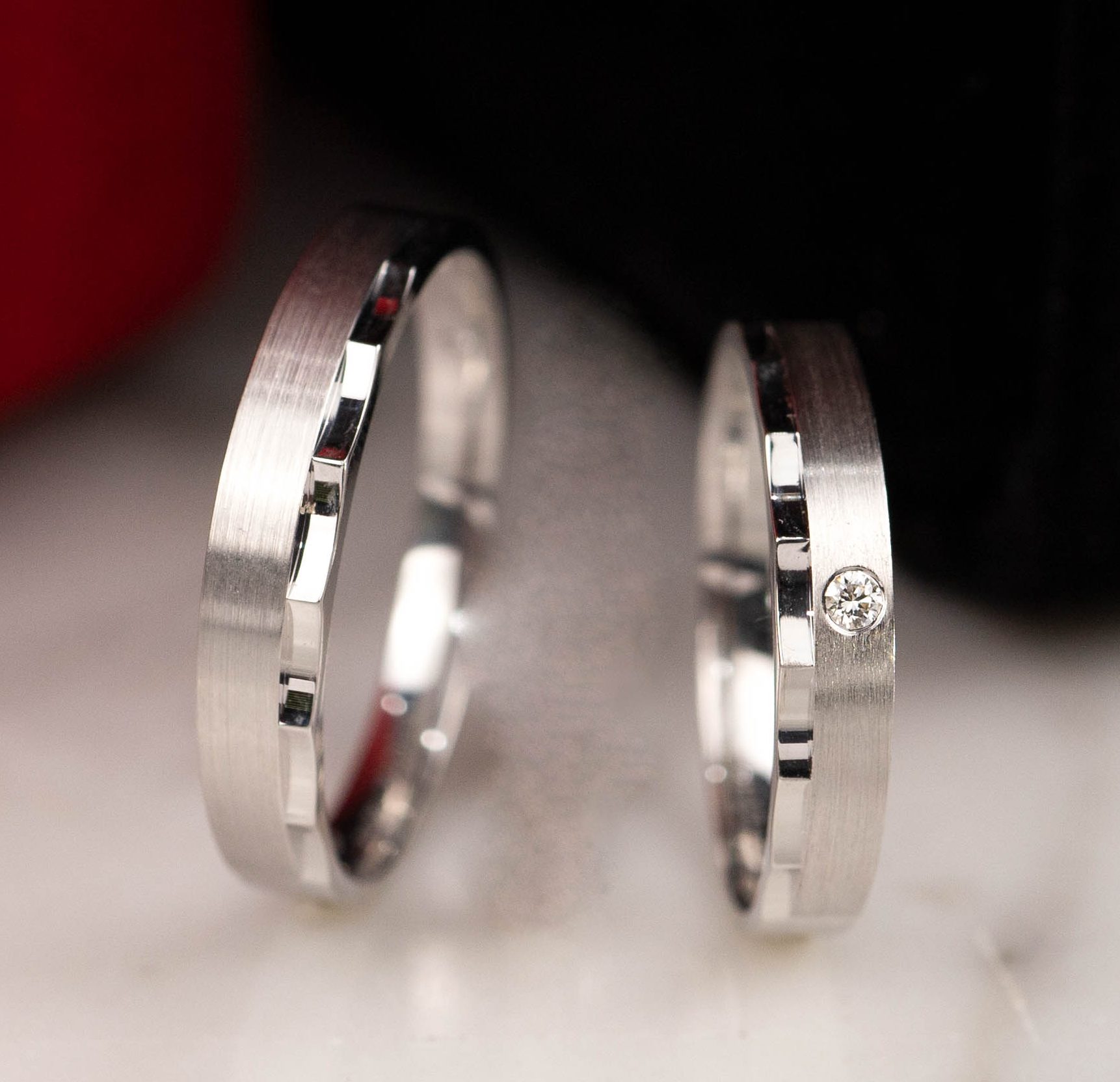 .024 CTW Diamond Wedding Ring 18k White Gold WR290