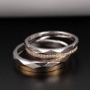 .106 CTW Diamond Wedding Ring 18k Twotone Gold WR298