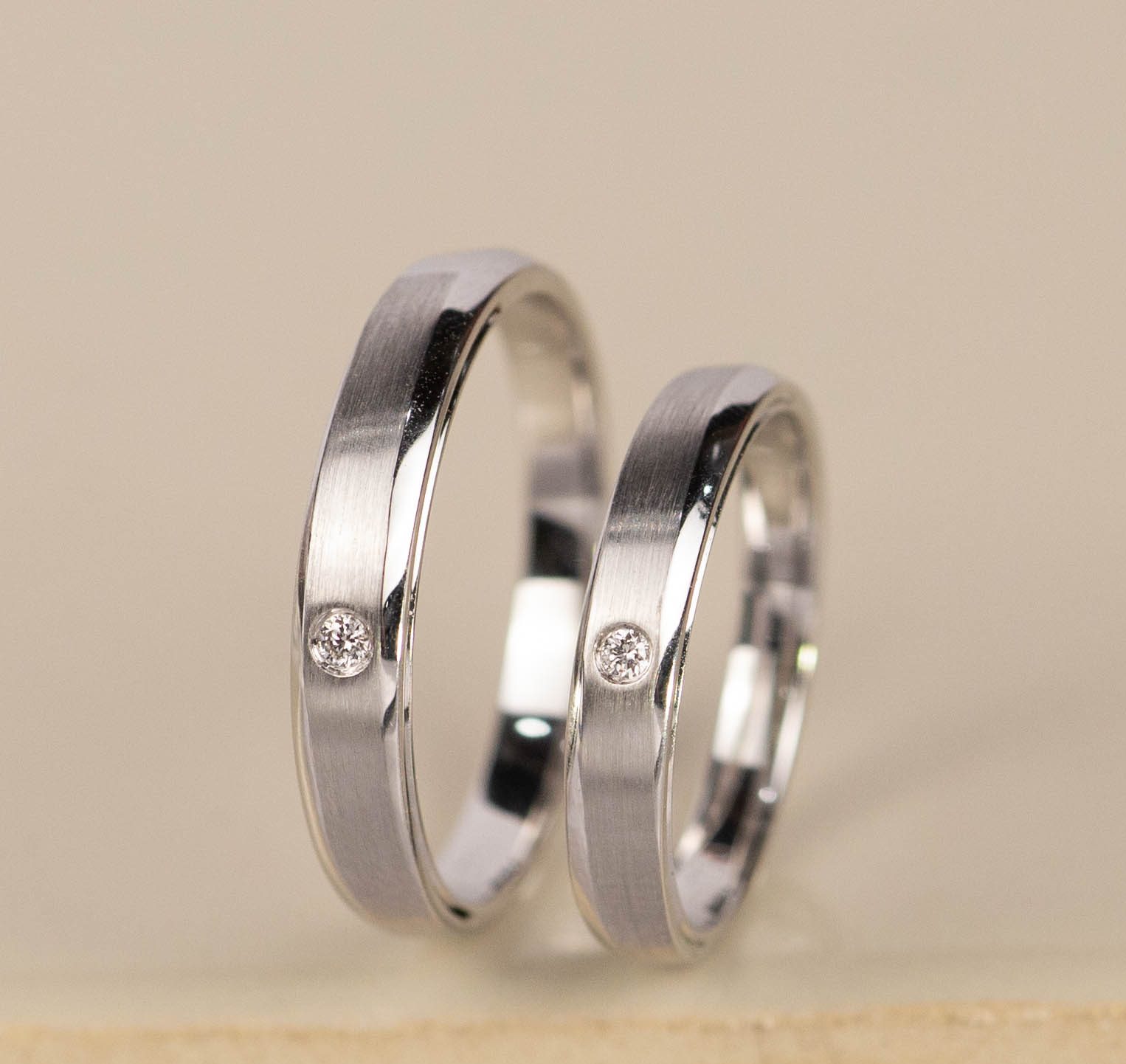 .036 CTW Diamond Wedding Ring 18k White Gold WR302