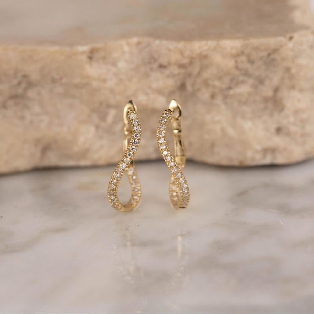 .15 CTW Diamond Clip Earrings 18K Yellow Gold E859Y
