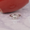 GIA-Certified 1.00 Carat Diamond Engagement Ring 18k White Gold ER784