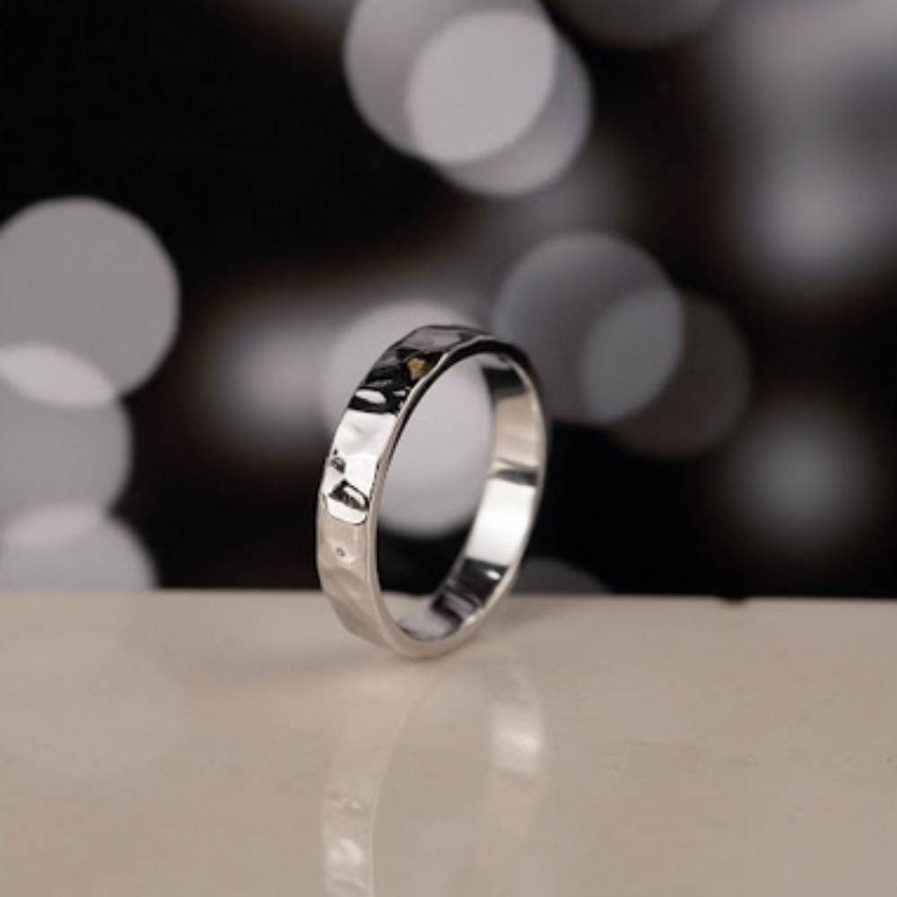 Men’s Wedding Ring 14K White Gold WR319