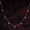 .306 CTW Diamond Station Necklace 14K Twotone Gold N225Y