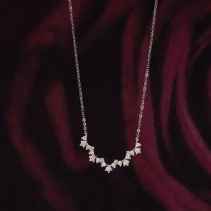 .19 CTW Diamond Necklace 14K White Gold N223