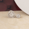️1.40 CTW Diamond 2-Way Earrings 18k White Gold E884W