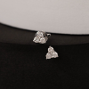 .48 CTW Diamond Stud Earrings 14k White Gold E879