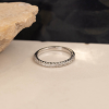 .21 CTW Diamond Half Eternity Ring 14k White Gold HE368-1