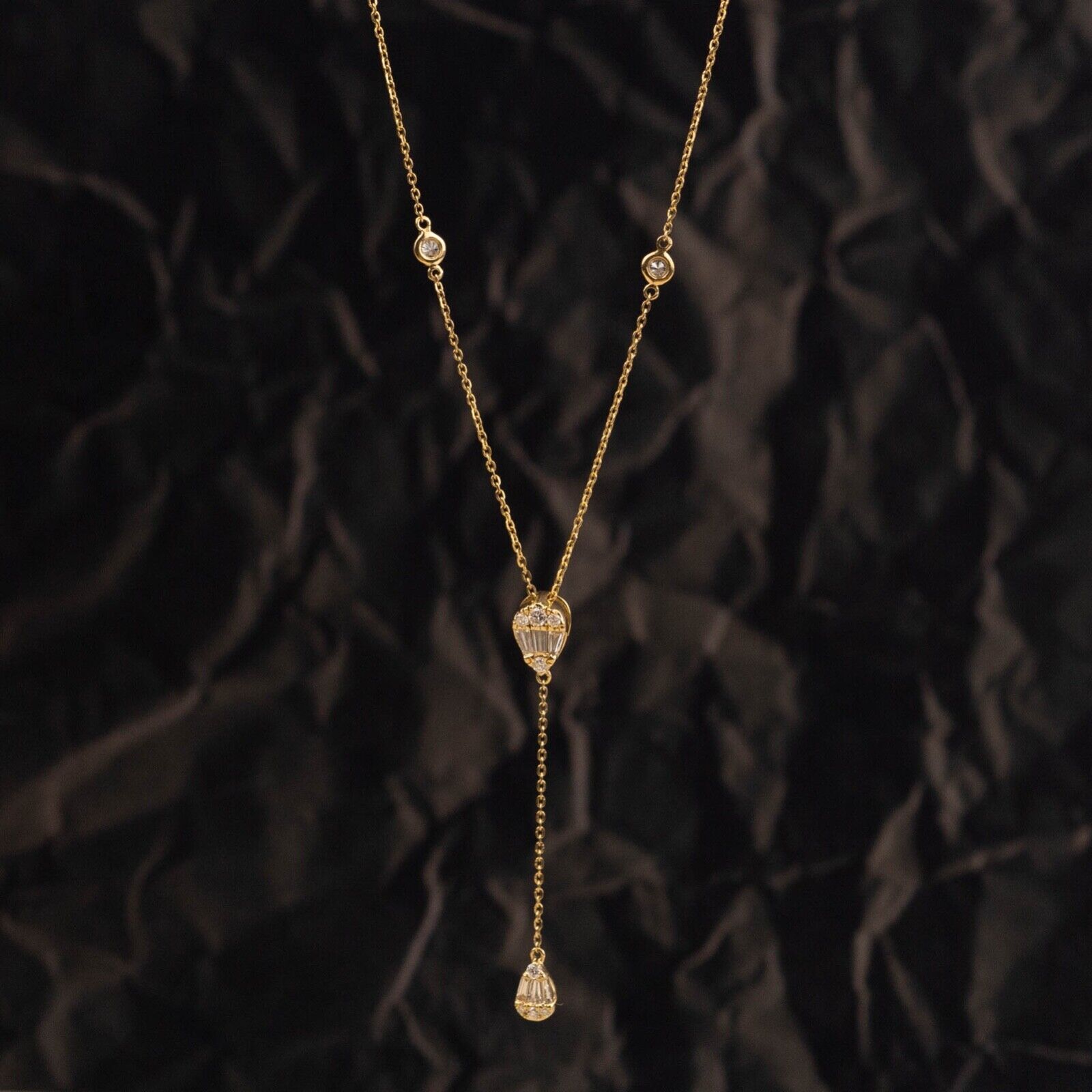 .41 CTW Diamond Necklace 18k Yellow Gold N232