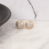 .63 CTW Diamond Earrings 14k Twotone Gold E892