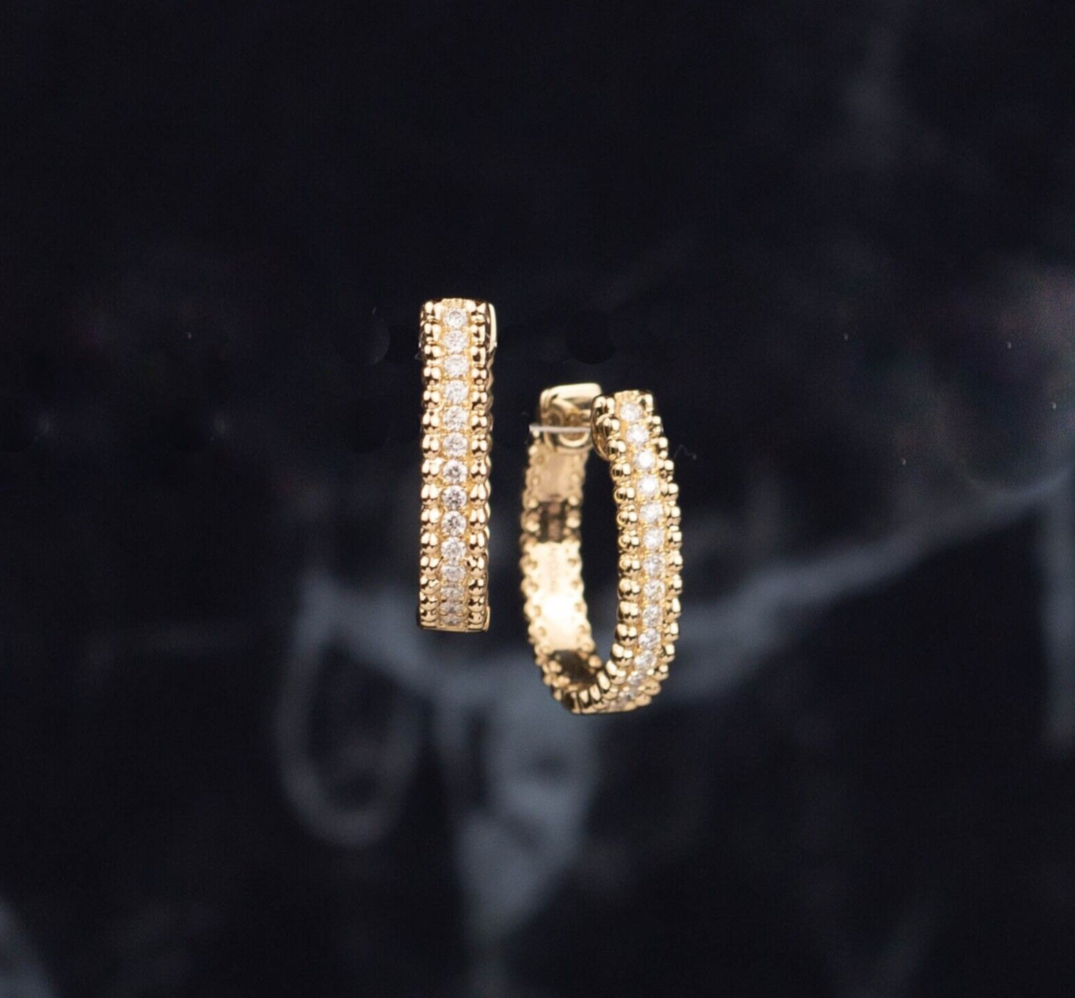 .32 CTW Diamond Clip Earrings 14K Twotone Gold E894