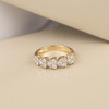 .53 CTW Diamond Half Eternity Ring 14K Twotone Gold JS62R-YG