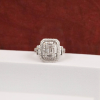 .898 CTW Diamond Ring 14K White Gold JS179R