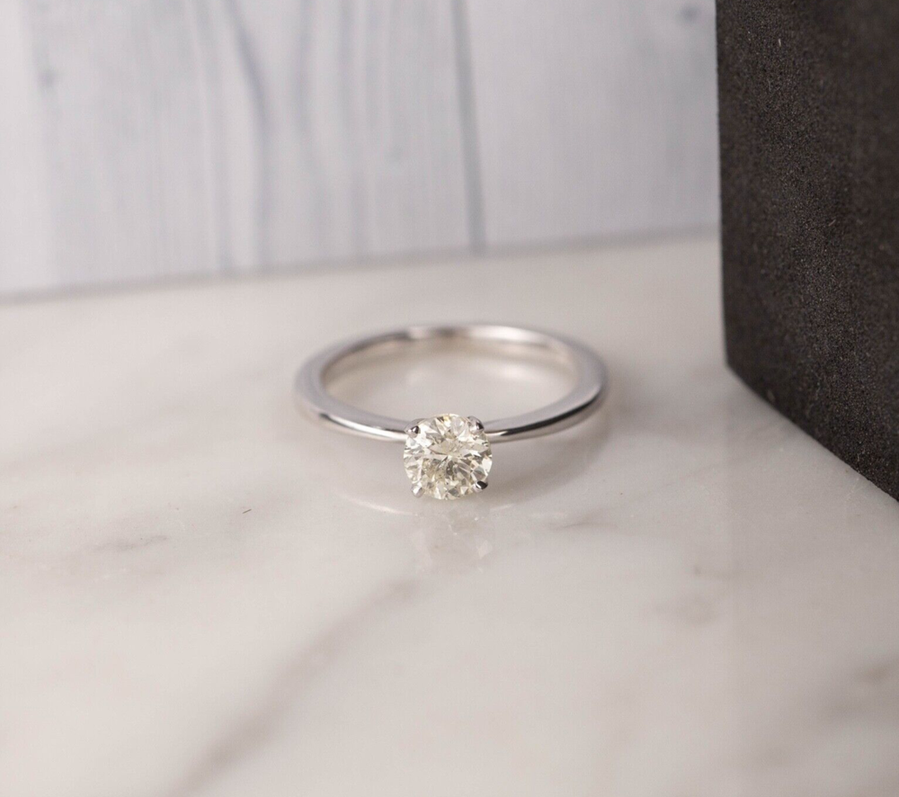.78 Carat Diamond Engagement Ring 14k White Gold ER859