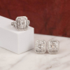 1.95 CTW Diamond Jewelry Set 14k White Gold JS179