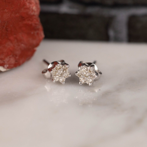 .28 CTW Diamond Rositas Earrings 14k White Gold E902