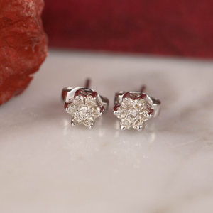 .28 CTW Diamond Rositas Earrings 14K White Gold E902-5