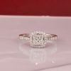 .52 CTW Diamond Engagement Ring 18K White Gold ER457-WG