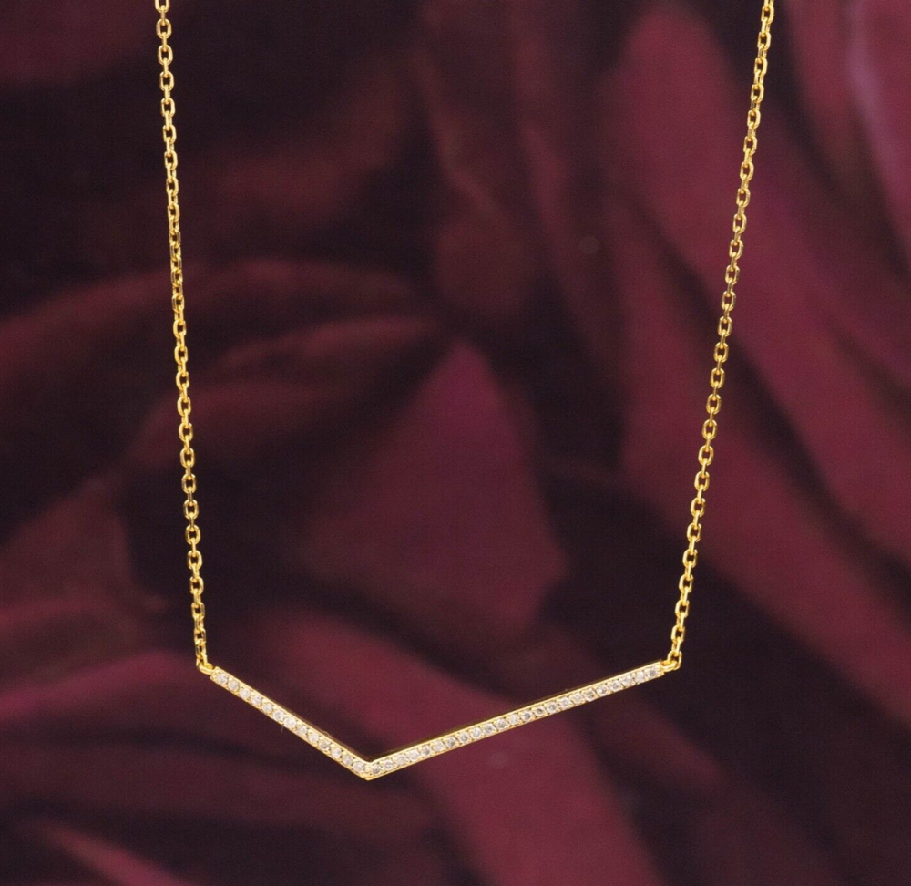 .18 CTW Diamond Necklace 18k Yellow Gold JS68N