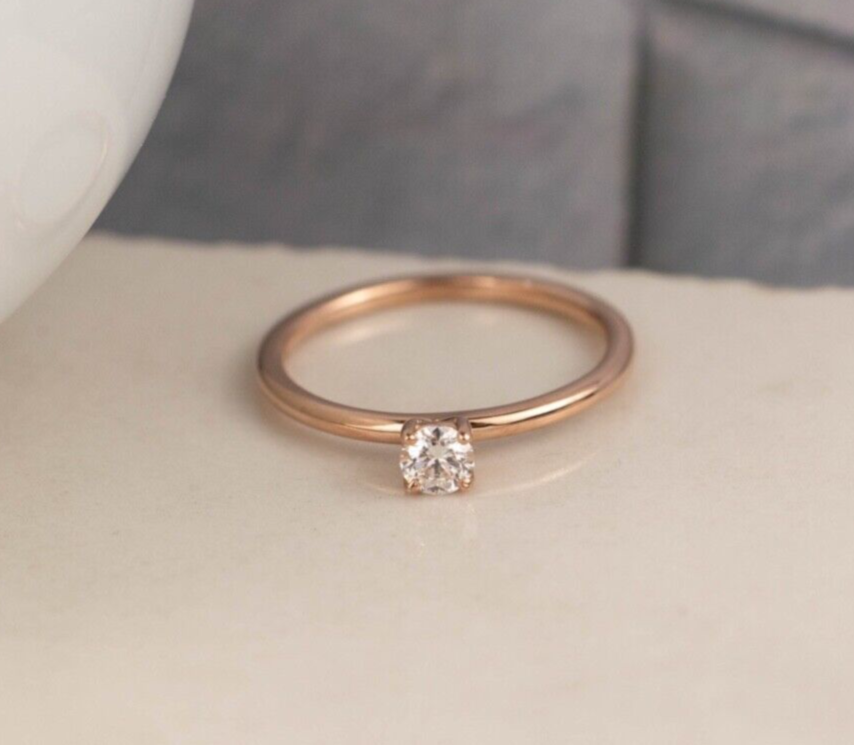 .16 Carat Diamond Engagement Ring 14k Rose Gold ER889