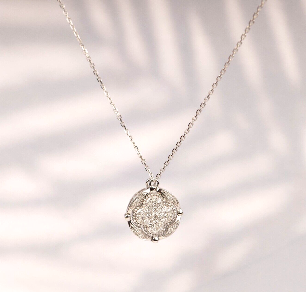 .34 CTW Diamond 2-Way Necklace 18k White Gold N252