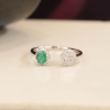 .34 Carat Emerald w/.19 CTW Diamond 18k White Gold R262