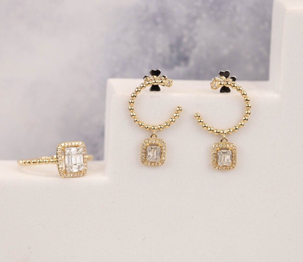 .462 CTW Diamond Jewelry Set 14k Twotone Gold JS188-YG