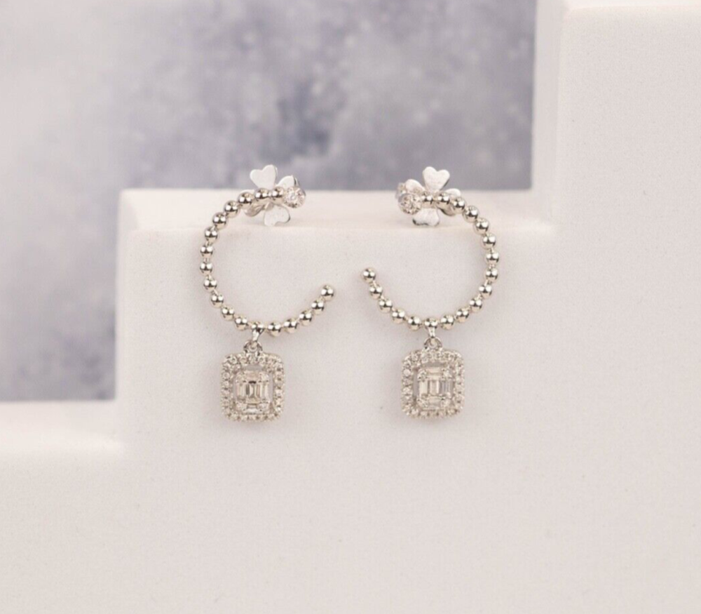 .213 CTW Diamond Earrings 14k White Gold JS188E-WG
