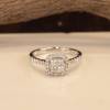 .52 CTW Diamond Engagement Ring 18K White Gold ER457