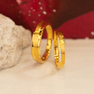 .058 CTW Diamond Wedding Ring 18k Yellow Gold WR245-YG