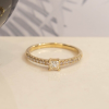 .39 CTW Diamond Engagement Ring 18k Yellow Gold ER902