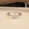 .33 CTW Diamond Engagement Ring 18k White Gold ER901