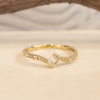 .33 CTW Diamond Engagement Ring 18k Yellow Gold ER907Y