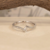 .26 CTW Diamond Engagement Ring 18k White Gold ER907W