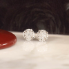 .37 CTW Diamond Earrings 18k White Gold E929