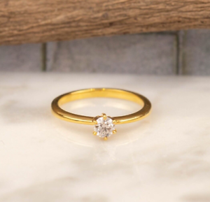 .30 Carat Diamond Engagement Ring 18k Yellow Gold ER941