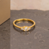 .31 CTW Diamond Engagement Ring 14k Yellow Gold ER946