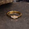 .29 CTW Diamond Engagement Ring 14k Yellow Gold ER946-1