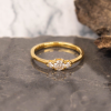 .30 CTW Diamond Engagement Ring 14k Yellow Gold ER946-2