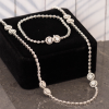 4.66 CTW Diamond 2-Way Necklace & Bracelet 14k White Gold N258