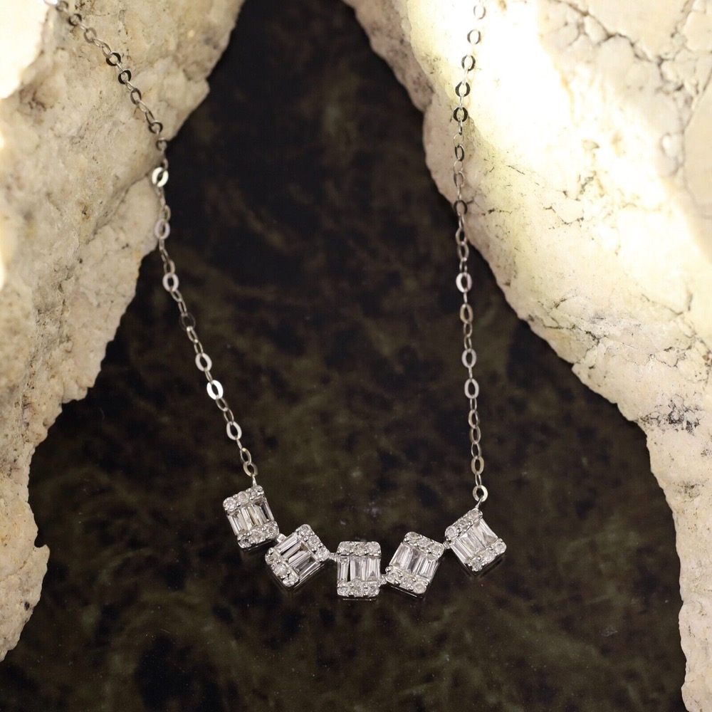 .23 CTW Diamond Necklace 18k White Gold JS132N-WG sep