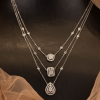 .813 CTW Diamond Necklace 14k White Gold N270W