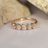 SALE‼️1.315 CTW Diamond Half Eternity Ring 18k Rose Gold HE327