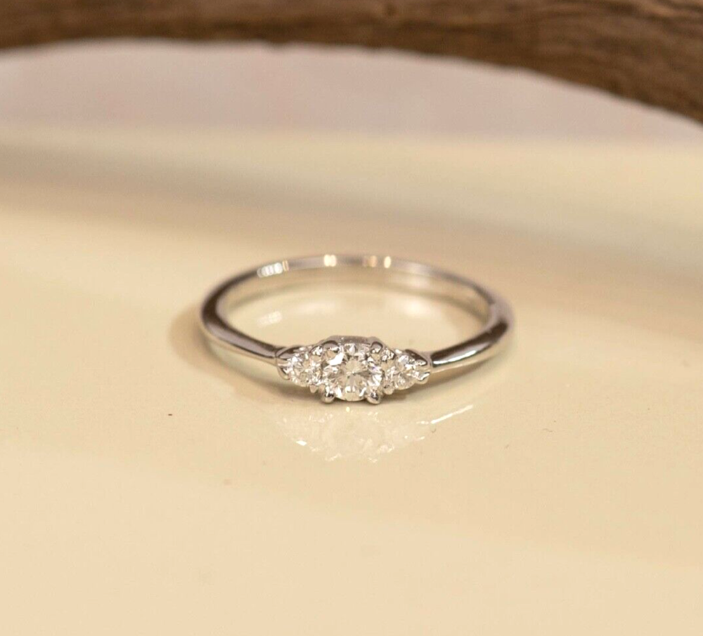 SALE‼️.22 CTW Diamond Engagement Ring 14k White Gold ER953