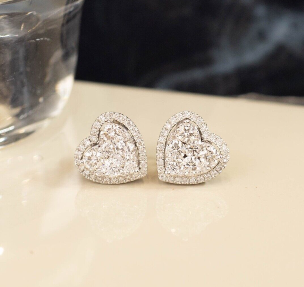 SALE‼️ 1.20 CTW Diamond 2-Way Earrings 18k White Gold JS191E