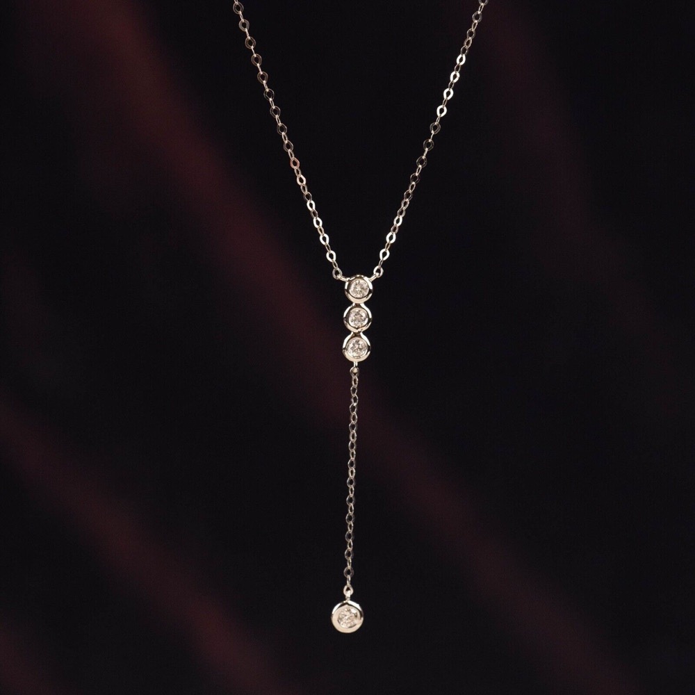 .17 CTW Diamond Necklace 18k White Gold N272